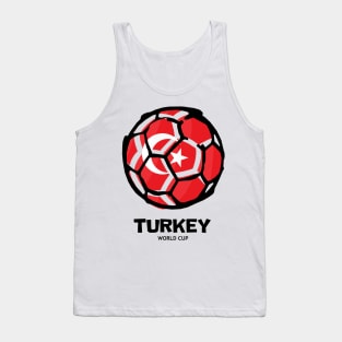 Turkey Football Country Flag Tank Top